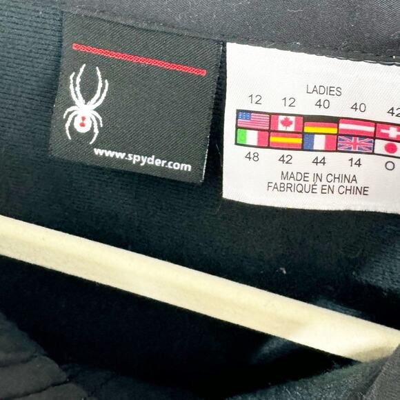 Spyder Womens Elevation Lightweight Active Soft Shell Jacket Outerwear Black 12 - Picture 3 of 8